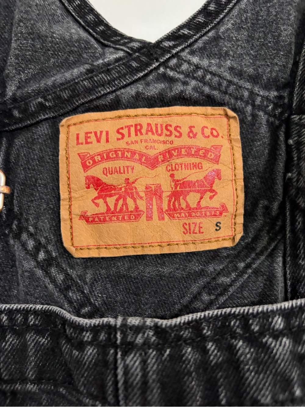 Levi's Men’s Black Jean Overalls - Classic Denim